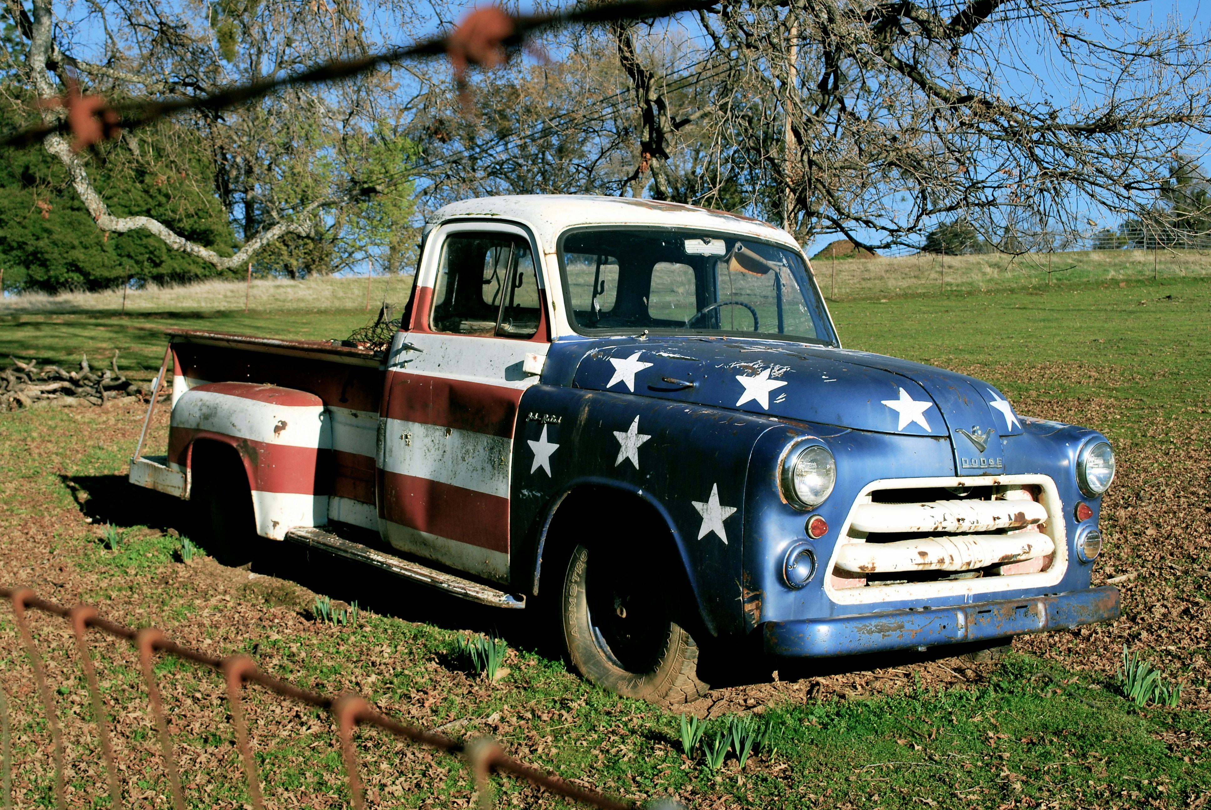 American Flag Truck - Proudly American